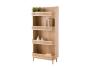عکس کتابخانه چوبی مدرن حصیری BC22