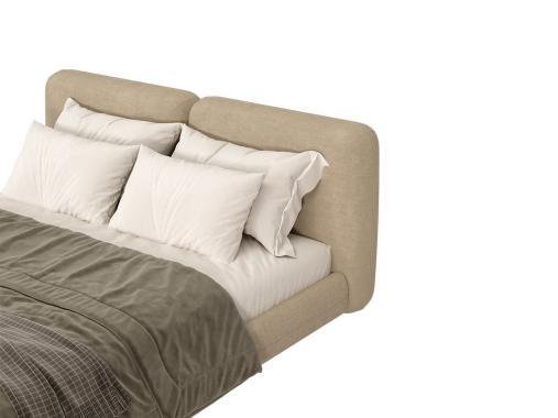 عکس تخت خواب دو نفره مدرن هتلی ارتفاع کم BD689