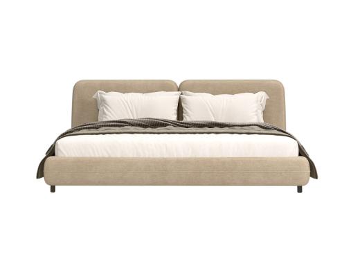 عکس تخت خواب دو نفره مدرن هتلی ارتفاع کم BD689