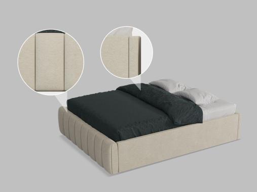 عکس تخت باکس ساده هتلی دونفره BD693