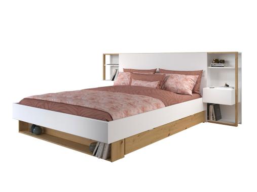 عکس تخت هتلی تاج دار چوبی BH701