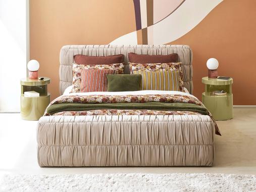 عکس تخت هتلی دونفره پارچه ای BH703