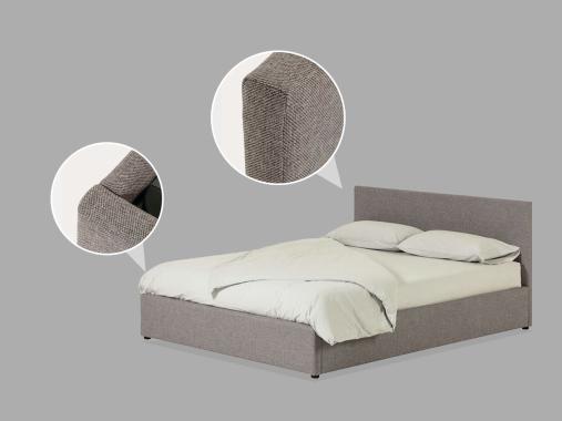 عکس تخت هتلی ساده پارچه ای BH707