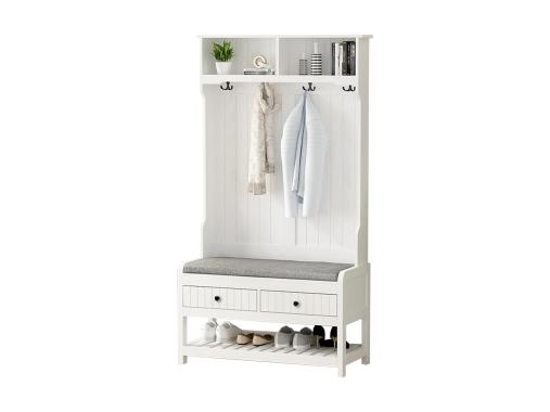 عکس جاکفشی و جالباسی ورودی آپارتمان چوبی BL504