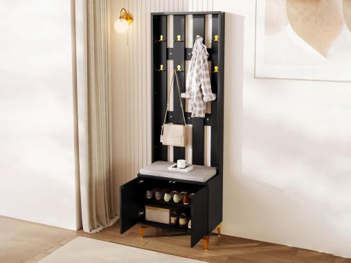 عکس جالباسی ایستاده مشکی طلایی ممبران BL524