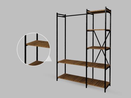 عکس رگال جالباسی فلزی ایستاده مدل BL526