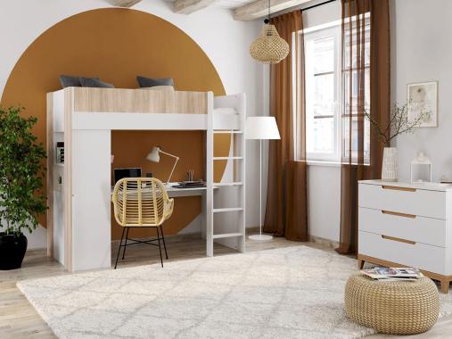 عکس تخت و میز تحریر پسرانه سرهم BS994