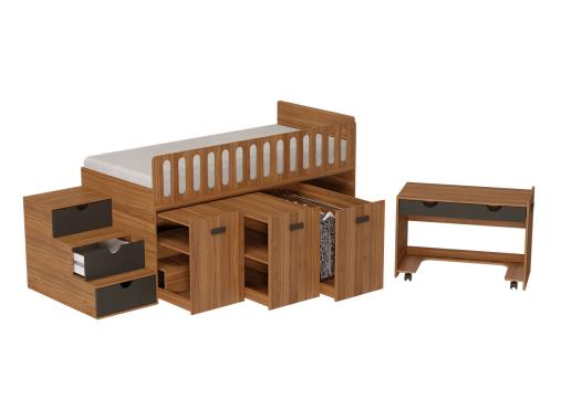 تخت و میز تحریر کم جا سرهم BT760