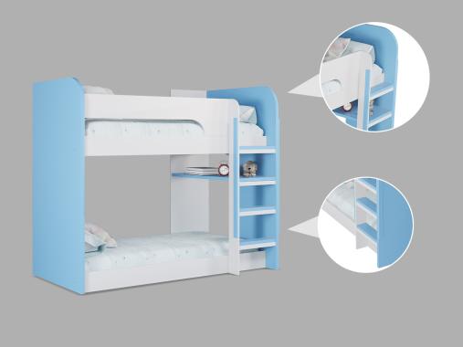 عکس تخت دو طبقه نوجوان کم جا پسرانه BT762