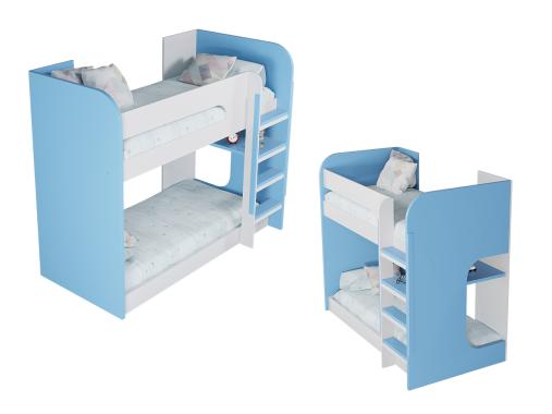 عکس تخت دو طبقه نوجوان کم جا پسرانه BT762