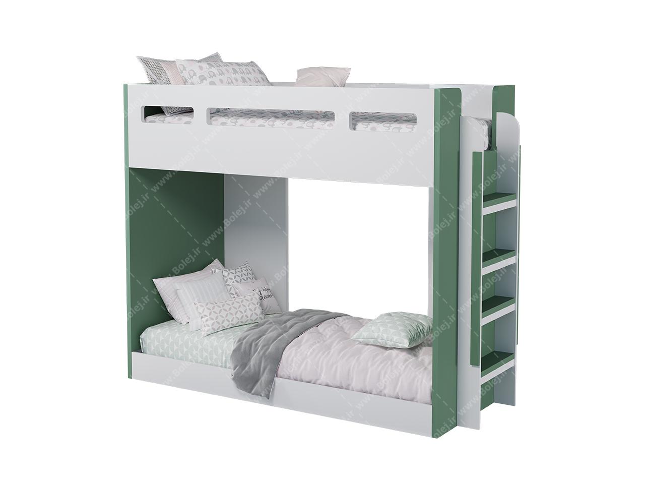 عکس تخت دو طبقه کودک و نوجوان ساده BT764