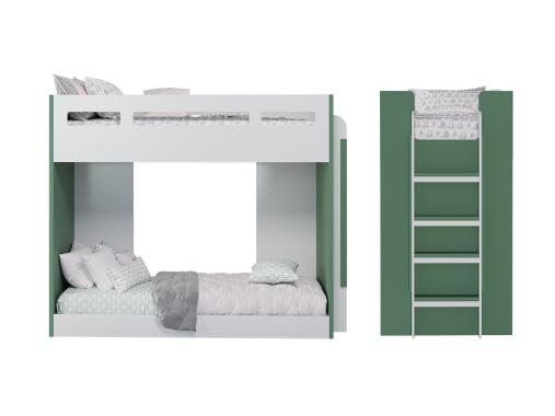 عکس تخت دو طبقه کودک و نوجوان ساده BT764