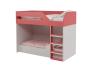 عکس تخت دو طبقه بچه گانه پسرانه قرمز سفید BT766