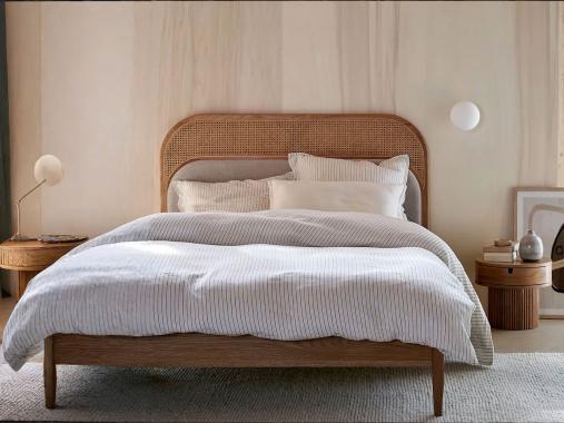 عکس تخت فرانسوی حصیری BW506