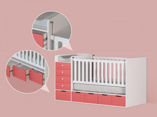 عکس سرویس خواب نوزاد پسر لاکچری NB644