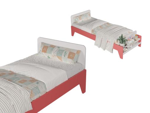 عکس تخت خواب دخترانه یک نفره ساده BS804