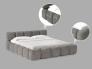 عکس تخت خواب تدی طوسی ارتفاع کم BD669