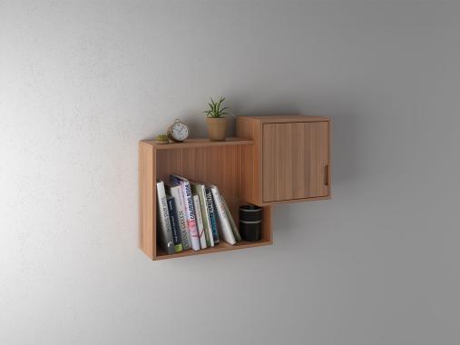 عکس شلف دیواری اتاق خواب ام دی اف D98