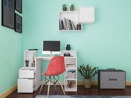 عکس شلف دیواری اتاق خواب ام دی اف D98