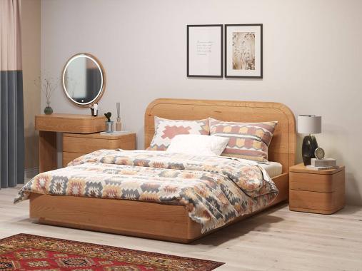 عکس سرویس خواب چوبی ساده و شیک HF501