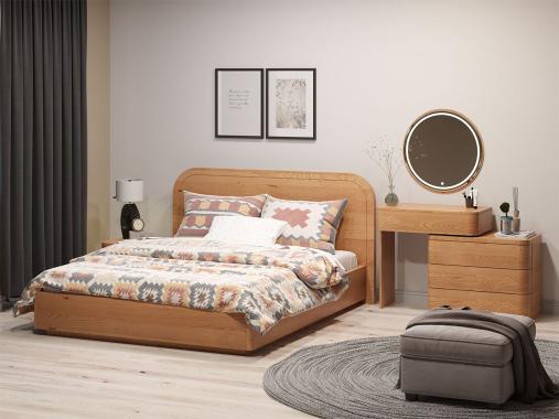 عکس سرویس خواب چوبی ساده و شیک HF501