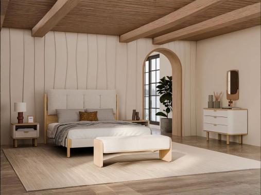 عکس سرویس خواب اسپرت چوبی دونفره HF503