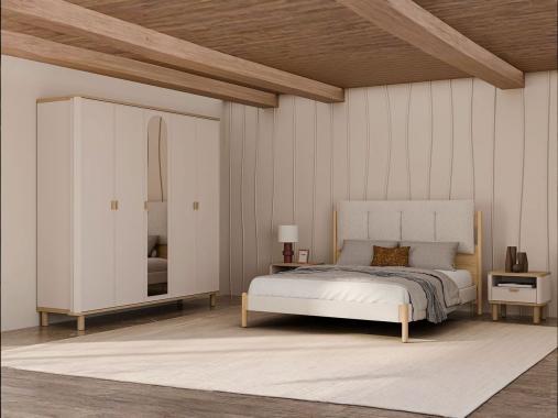 عکس سرویس خواب اسپرت چوبی دونفره HF503