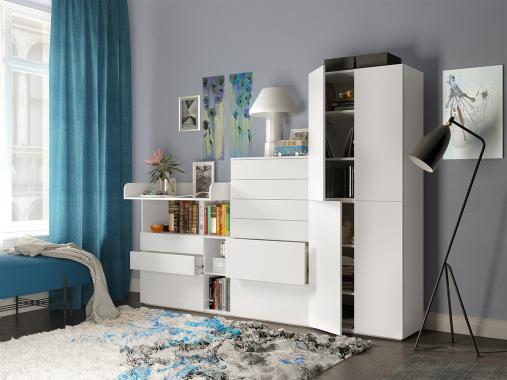 عکس ست کمد دراور بزرگ و جادار سه تیکه DP44