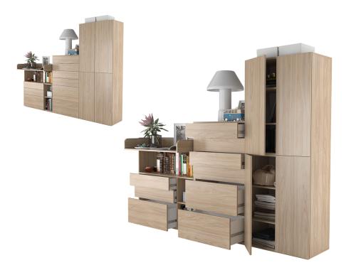 عکس ست کمد دراور بزرگ و جادار سه تیکه DP44