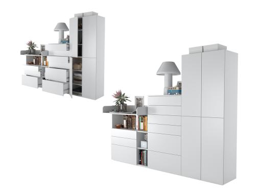 عکس ست کمد دراور بزرگ و جادار سه تیکه DP44