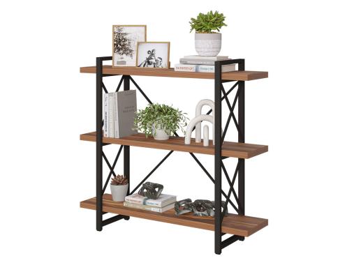 عکس کتابخانه فلزی چوبی مدرن DF213