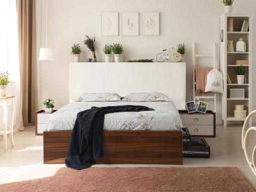 عکس تخت باکس دونفره یک طرف کشو BD699