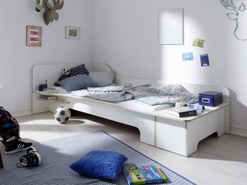 عکس تخت خواب پسرانه مینیمال یک نفره BS998