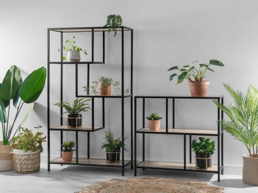 عکس کنسول فلزی مینیمال مشکی مدل CN443