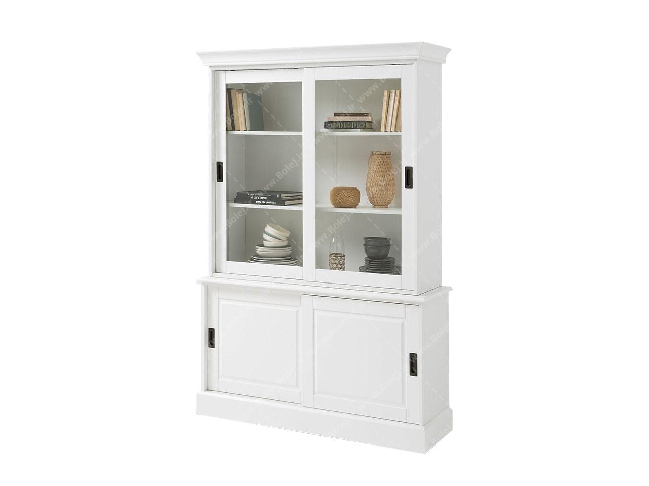 عکس کتابخانه کلاسیک چوبی ریلی BC26