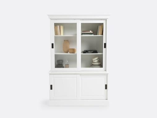 عکس کتابخانه کلاسیک چوبی ریلی BC26