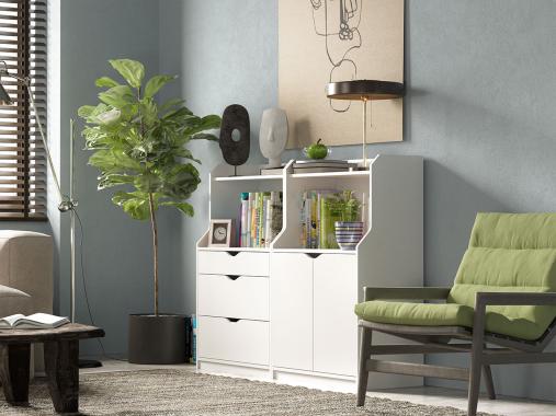 عکس میز کنسول مینیمال ام دی اف طرح ایکیا CN437