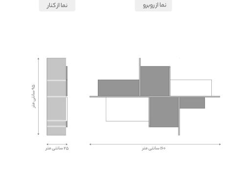 عکس باکس دیواری فانتزی بزرگ ام دی اف D307