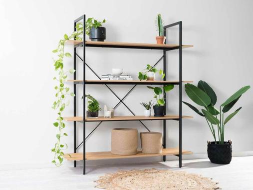 عکس استند کتابخانه چوب و فلز مدل DF227