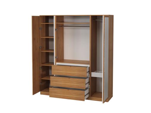 عکس کمد لباس ام دی اف متحرک سه تکه DL1