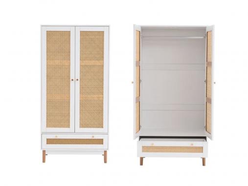 عکس کمد لباس حصیری دو درب کشودار DL292