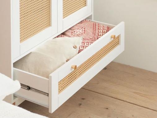 عکس کمد لباس حصیری دو درب کشودار DL292