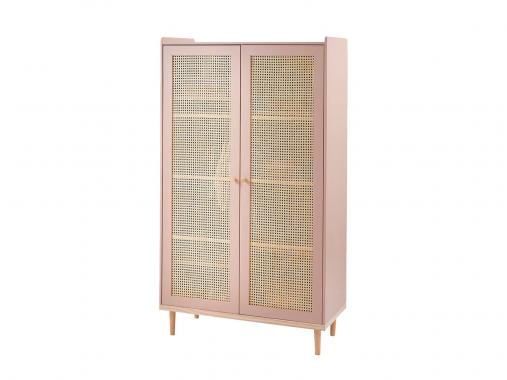 عکس کمد لباس حصیری دخترانه صورتی DL296