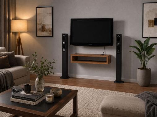 عکس شلف دیواری تلویزیون کوچک و ساده DT140