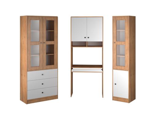 عکس میز تحریر کتابخانه دار جادار M566