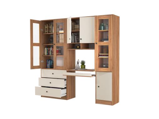 عکس میز تحریر کتابخانه دار جادار M566