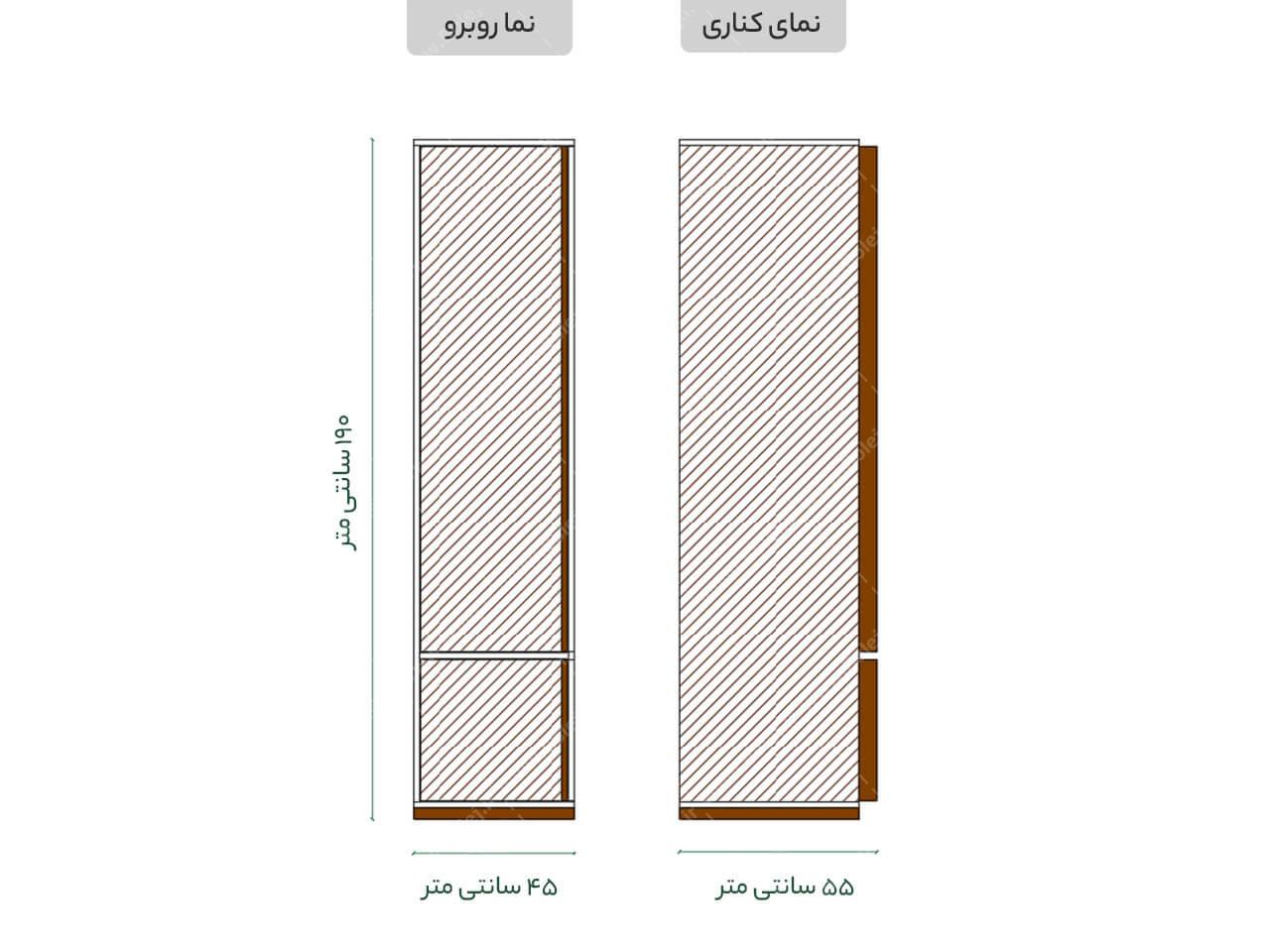 عکس کمد لباس مدرن مدل DL 74