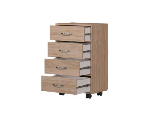 عکس فایل چهار کشویی بزرگ چرخ دار FD814