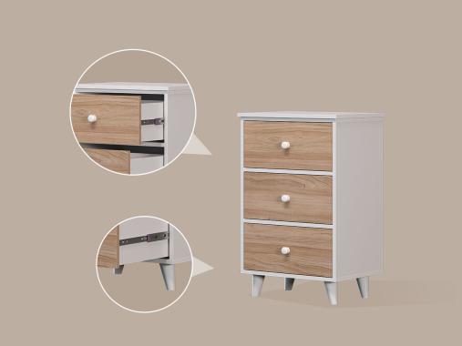 عکس فایل کشویی متوسط پایه دار FD816