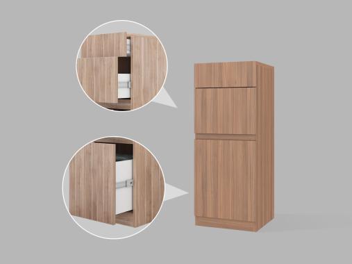 عکس فایل اداری عرض 30 سه کشو FD820